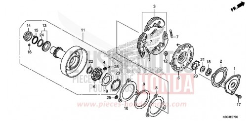EMBRAYAGE UNIDIRECTIONNEL C125AK de 2019